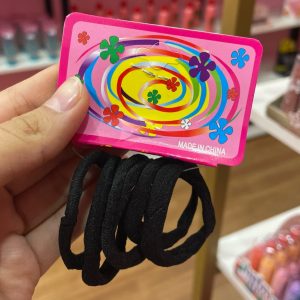Elástico de cabelo preto